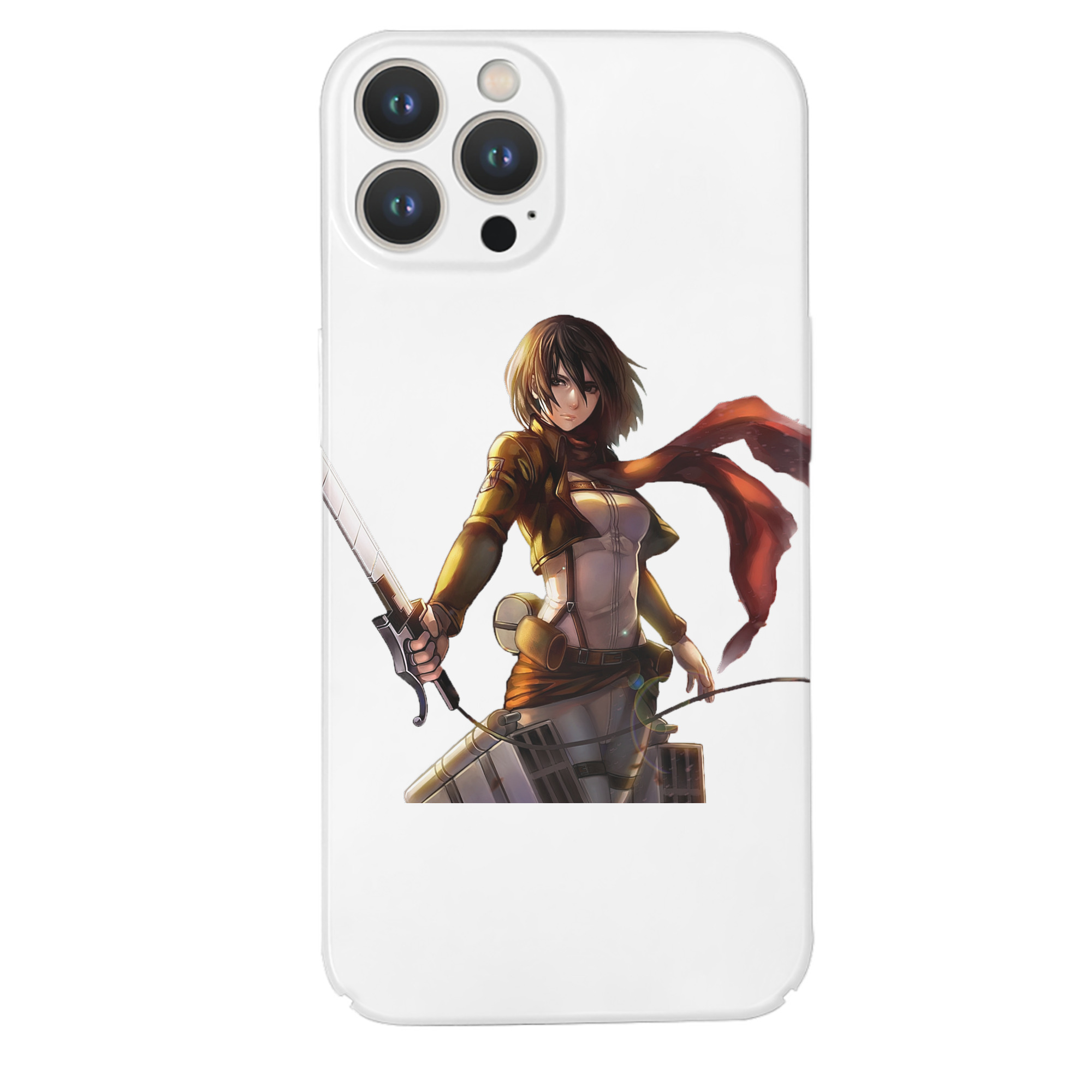 （画像用） 進撃の巨人 ミカサ·アッカーマン Attack on Titan Mikasa Ackerman 【iPhone 14シリーズ対応】ハードケース